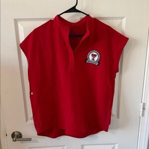 FIGS Scrub Top With Texas Tech SON patch